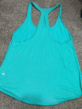 lululemon athletica Turquoise Racerback Tank Top